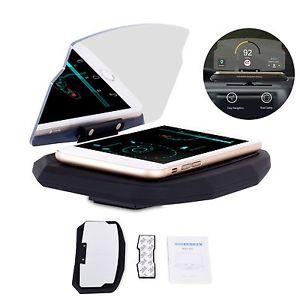 Universal Car HUD Head Up Display  Windscreen Projector Mobile Phone Holder Multifunction 6.5 Inch For iPhone For Samsung GPS