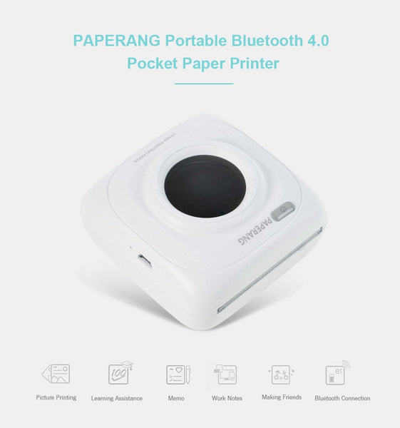 Hot Sale P1 Portable Bluetooth 4.0 Printer Thermal Photo Printer Phone Wireless Connection Printer