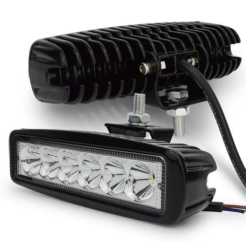 2pcs 18w DRL LED Work Light 10-30V 4WD 12v for Off Road Truck Bus Boat Fog Light Car Light Assembly