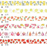 Hot Sale Cute Kawaii fruit masking washi tape diy decorative adhesive tape for diary scrapbooking decoration office school supplies