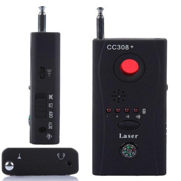 Wireless Hidden Camera GSM Device Audio Bug Finder GPS Signal Laser Lens RF Tracker Anti Spy Detector CC308+