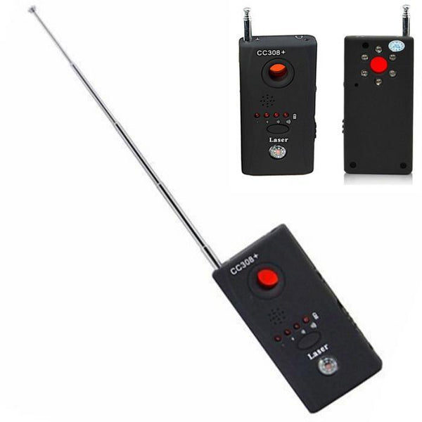 Wireless Hidden Camera GSM Device Audio Bug Finder GPS Signal Laser Lens RF Tracker Anti Spy Detector CC308+