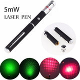 5mW Laser Pointer 500 Meters Red/Green Light Star Laser Pointer Flashlight