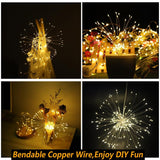 DIY LED Fairy String Light Holiday Decoration Lights Battery Operated 150LEDS with Remote Control