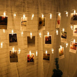 Card Pictures Photos Clips Pegs Bright Battery Powered LED String Light