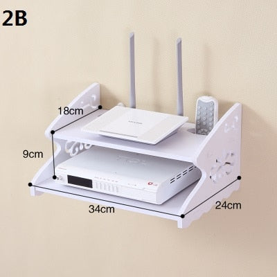 Home Wireless Router Storage Shelf