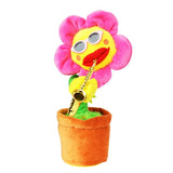 Singing and Dancing Flower Enchanting Sunflower with Saxophone Soft Plush Funny Creative Electric Toys Stuffed Toy