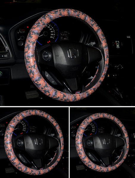 Camouflage Bling Car Steering Wheel Cover