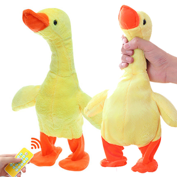 Electric Walking Singing Duck Soft Plush Stuffed Animals Doll Kids Toy